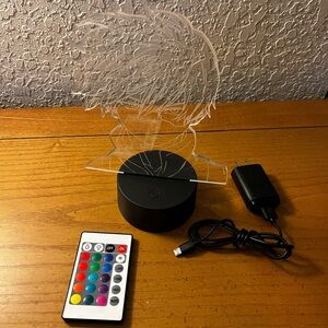 LED Anime Character Night Lamp with Remote